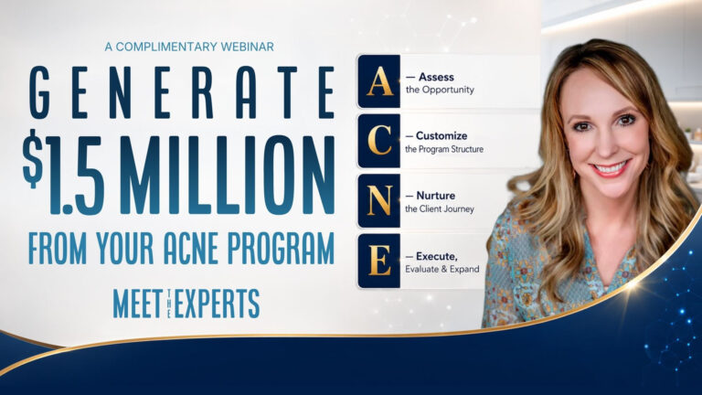 Generate $1.5 million from your A.C.N.E. program.